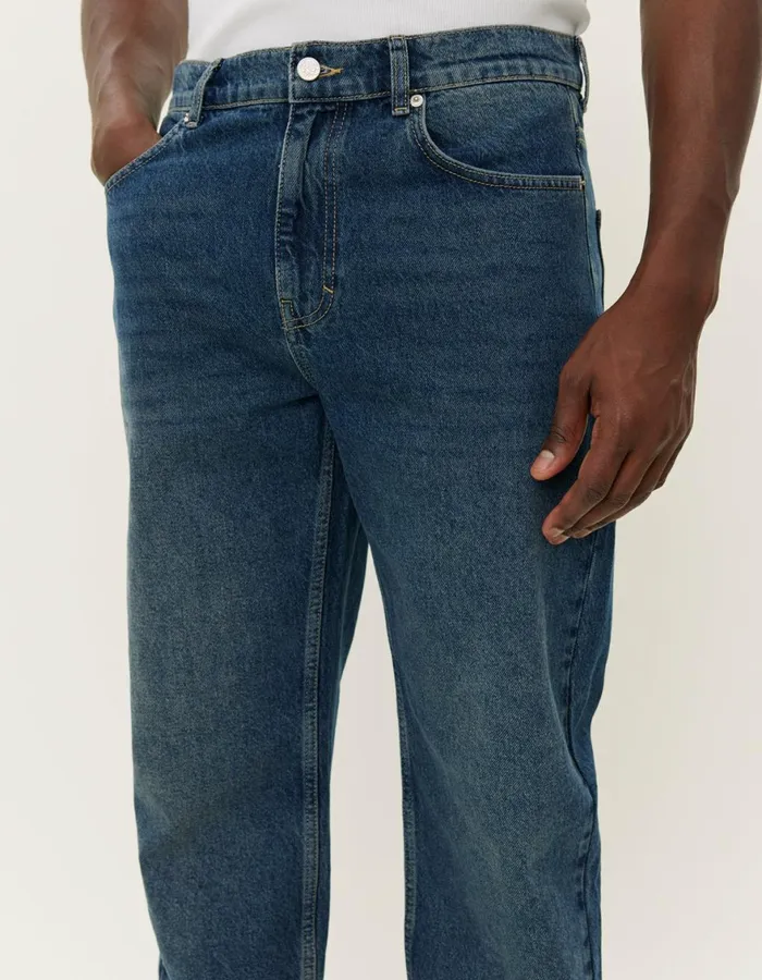 Pants Men Les Deux Ryder Jeans 8211 Medium Blue Wash