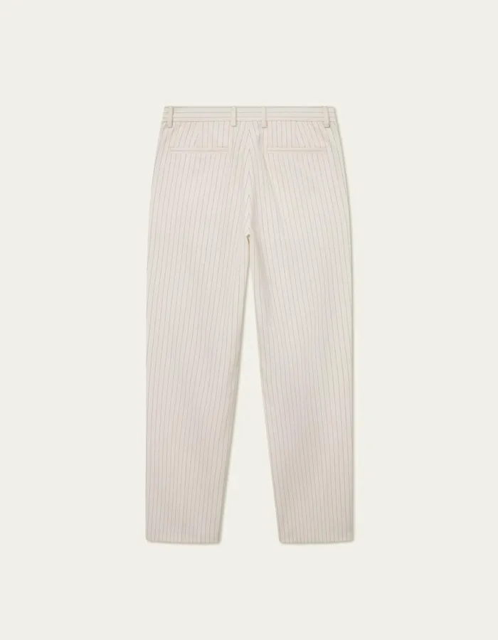 Pants Men Les Deux Yale Pleated Pinstripe Suit Pants 8211 Ivory