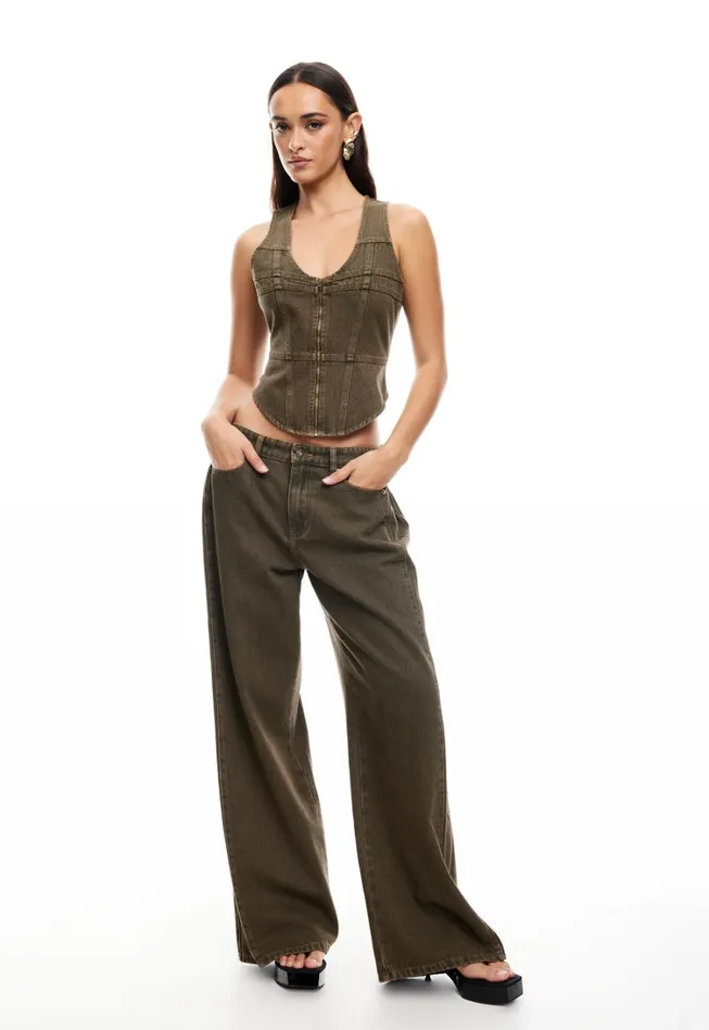 Pants Women Lioness Fashion WESTWOOD JEAN Petrol Pants Women Lioness Fashion WESTWOOD JEAN Petrol