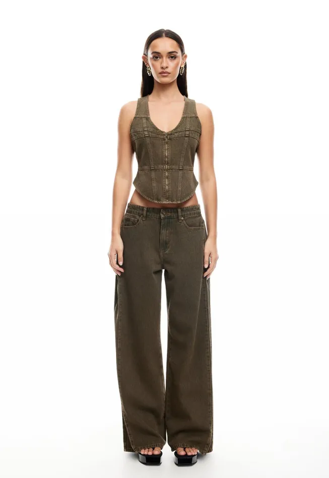 Pants Women Lioness Fashion WESTWOOD JEAN Petrol Pants Women Lioness Fashion WESTWOOD JEAN Petrol
