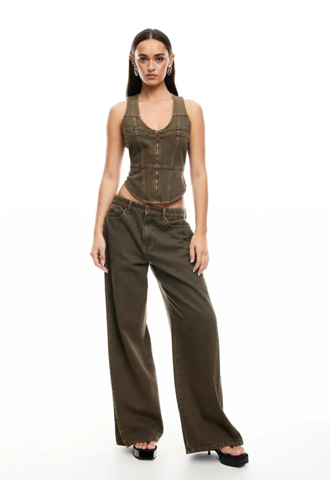 Pants Women Lioness Fashion WESTWOOD JEAN Petrol Pants Women Lioness Fashion WESTWOOD JEAN Petrol