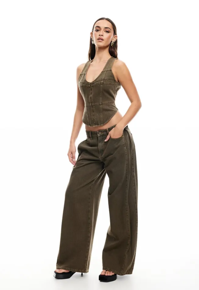 Pants Women Lioness Fashion WESTWOOD JEAN Petrol Pants Women Lioness Fashion WESTWOOD JEAN Petrol