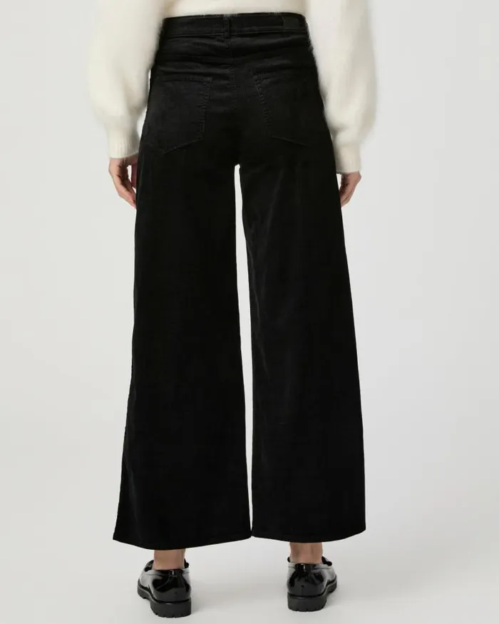 Pants Women PAIGE Harper Ankle Wide Leg Pant 8211 Black Velvet Corduroy Pants Women PAIGE Harper Ankle Wide Leg Pant 8211 Black Velvet Corduroy