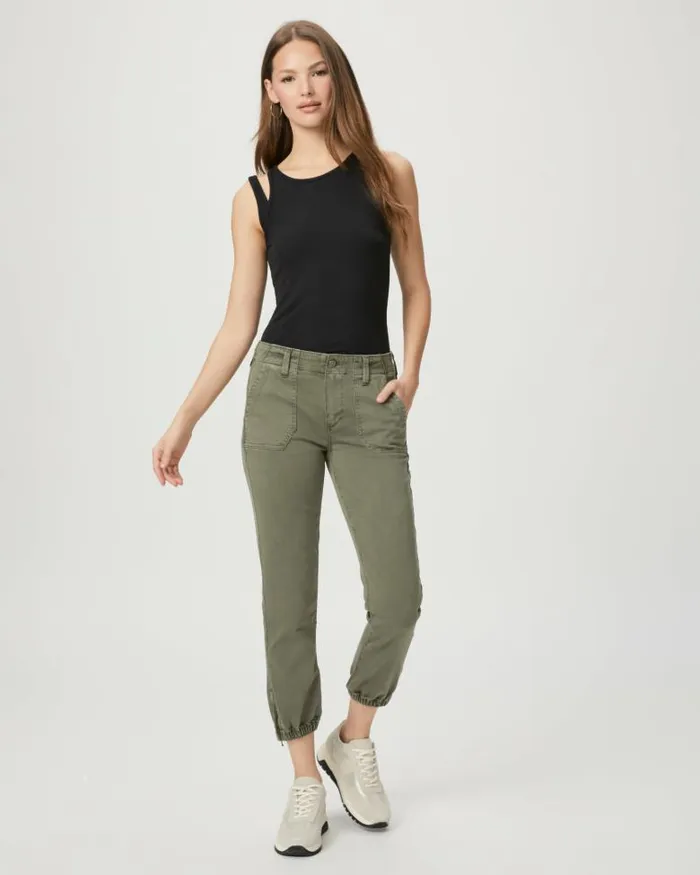 Pants Women PAIGE Mayslie Jogger 8211 Vintage Ivy Green
