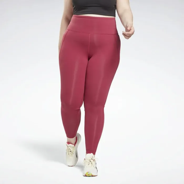 Plus Size 1X4X Womens Reebok Lux HighRise Leggings Plus Size Punch Berry