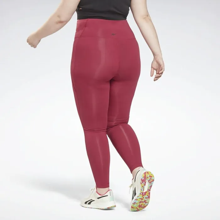 Plus Size 1X4X Womens Reebok Lux HighRise Leggings Plus Size Punch Berry