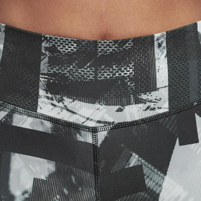 Plus Size 1X4X Womens Reebok Meet You There Printed Leggings Black White