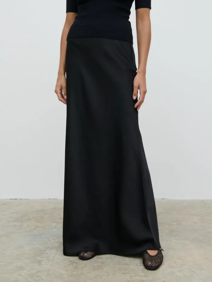 Pretty Lavish Bottoms Women Breya Maxi Skirt Black