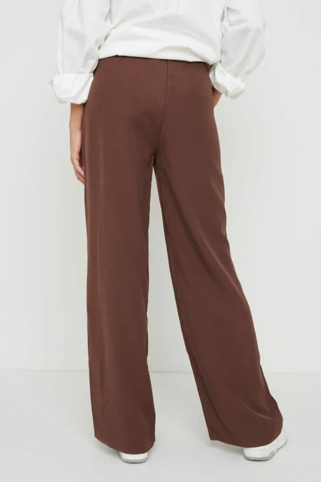 Pretty Lavish Bottoms Women Esther Relaxed Trousers Brown