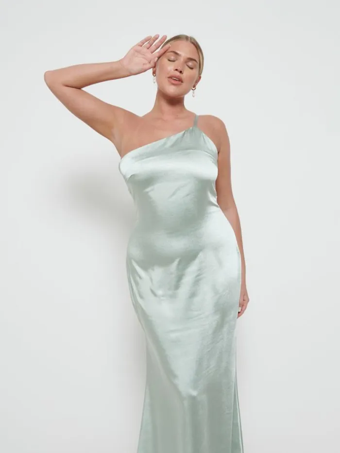 Pretty Lavish Bridesmaid Dresses Women Amelia Maxi Bridesmaid Dress Sage