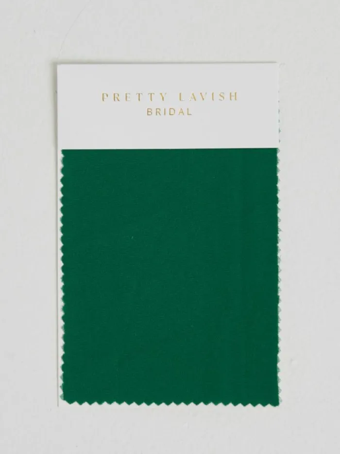 Pretty Lavish Bridesmaid Dresses Women Chiffon Emerald Swatch Emerald