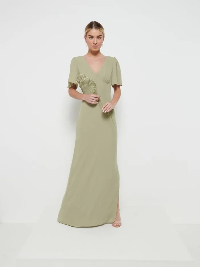 Pretty Lavish Bridesmaid Dresses Women Edie Chiffon Maxi Bridesmaids Dress Olive Pretty Lavish Bridesmaid Dresses Women Edie Chiffon Maxi Bridesmaids Dress Olive