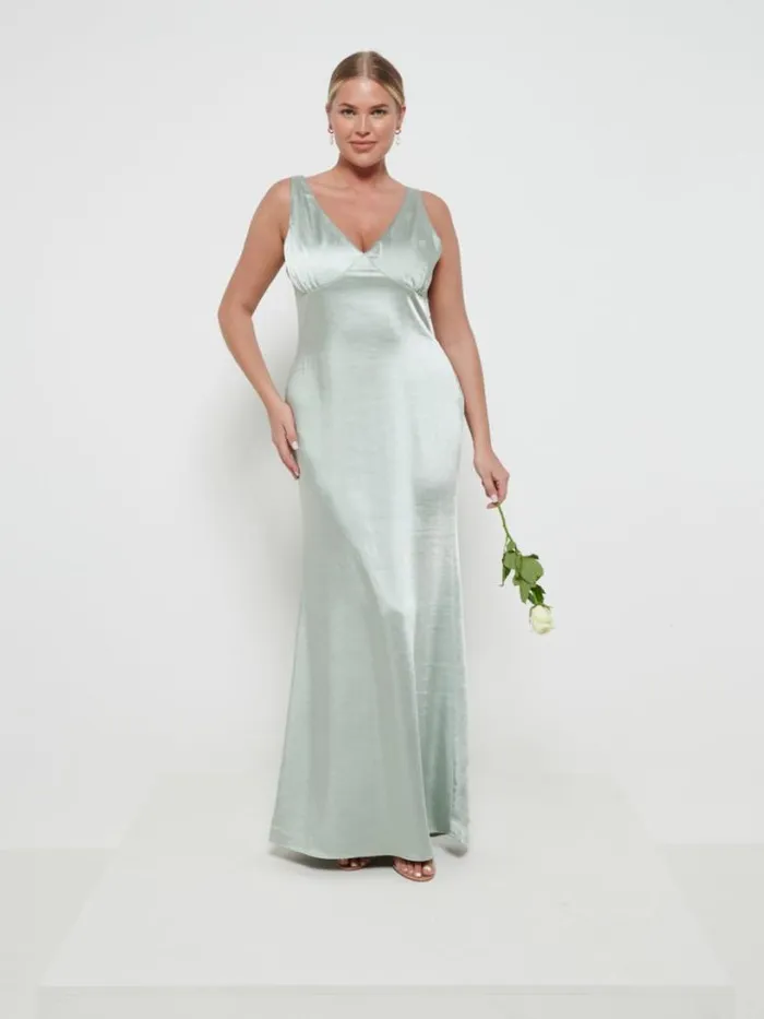 Pretty Lavish Bridesmaid Dresses Women Esmee Maxi Bridesmaid Dress Sage