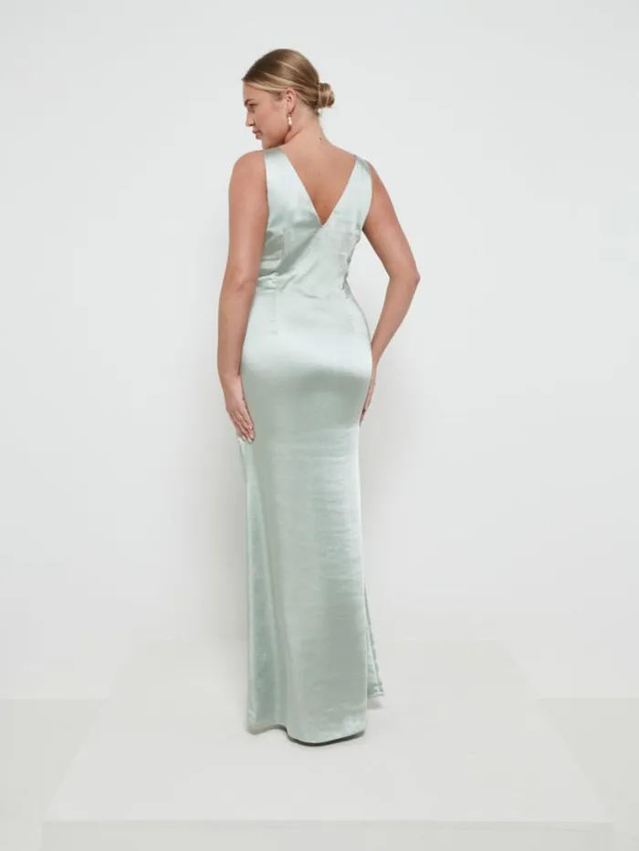 Pretty Lavish Bridesmaid Dresses Women Esmee Maxi Bridesmaid Dress Sage