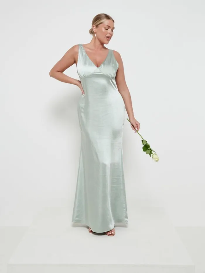 Pretty Lavish Bridesmaid Dresses Women Esmee Maxi Bridesmaid Dress Sage