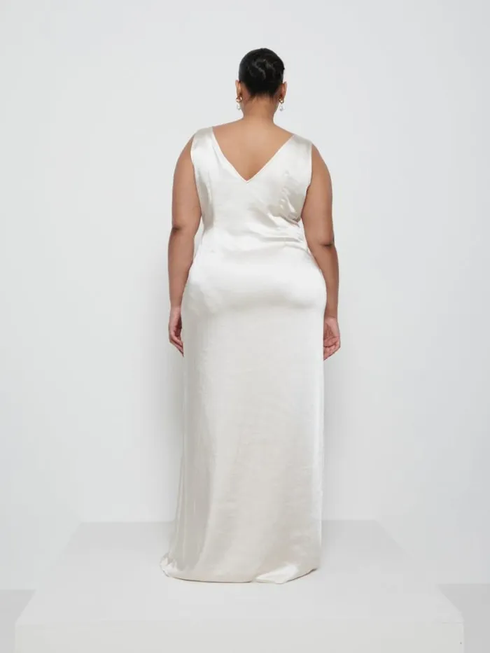 Pretty Lavish Bridesmaid Dresses Women Esmee Wrap Maxi Bridesmaid Dress Curve Champagne