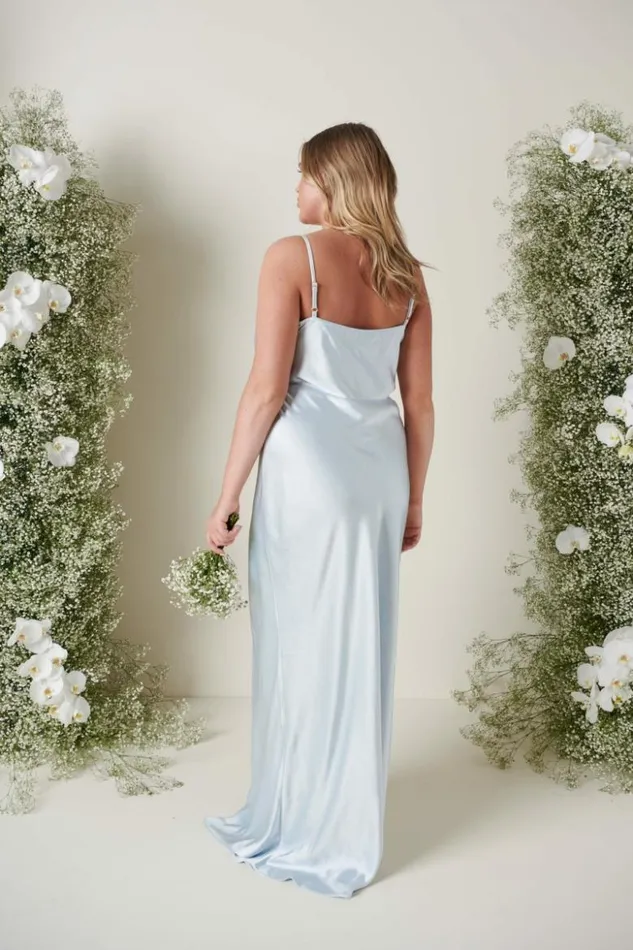 Pretty Lavish Bridesmaid Dresses Women Keisha Maxi Bridesmaid Dress Pale Blue