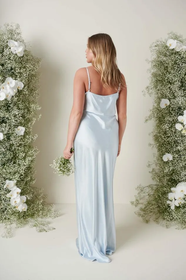 Pretty Lavish Bridesmaid Dresses Women Keisha Maxi Bridesmaid Dress Pale Blue