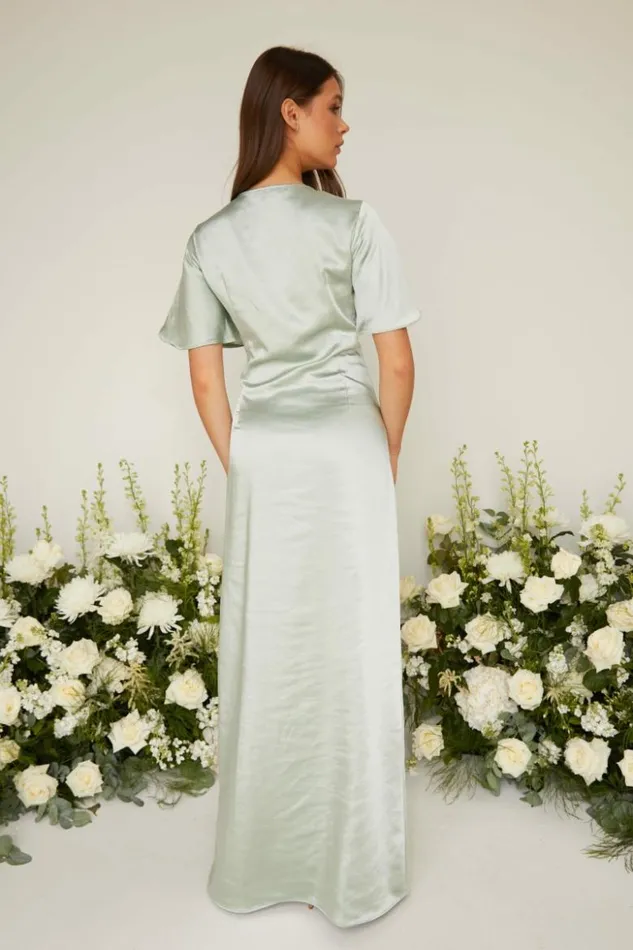 Pretty Lavish Bridesmaid Dresses Women Naya Maxi Bridesmaid Dress Sage