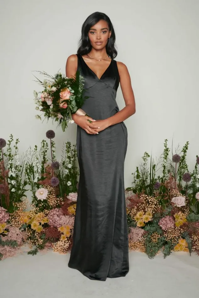 Pretty Lavish Bridesmaid Dresses Women Piper Maxi Bridesmaid Dress Black