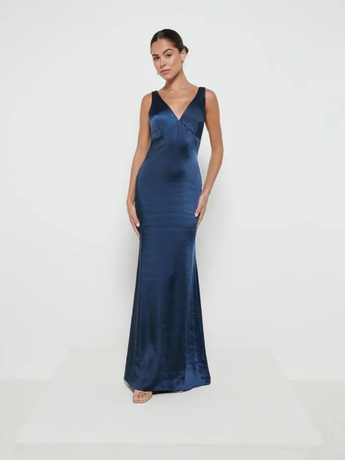 Pretty Lavish Bridesmaid Dresses Women Piper Maxi Bridesmaid Dress Navy