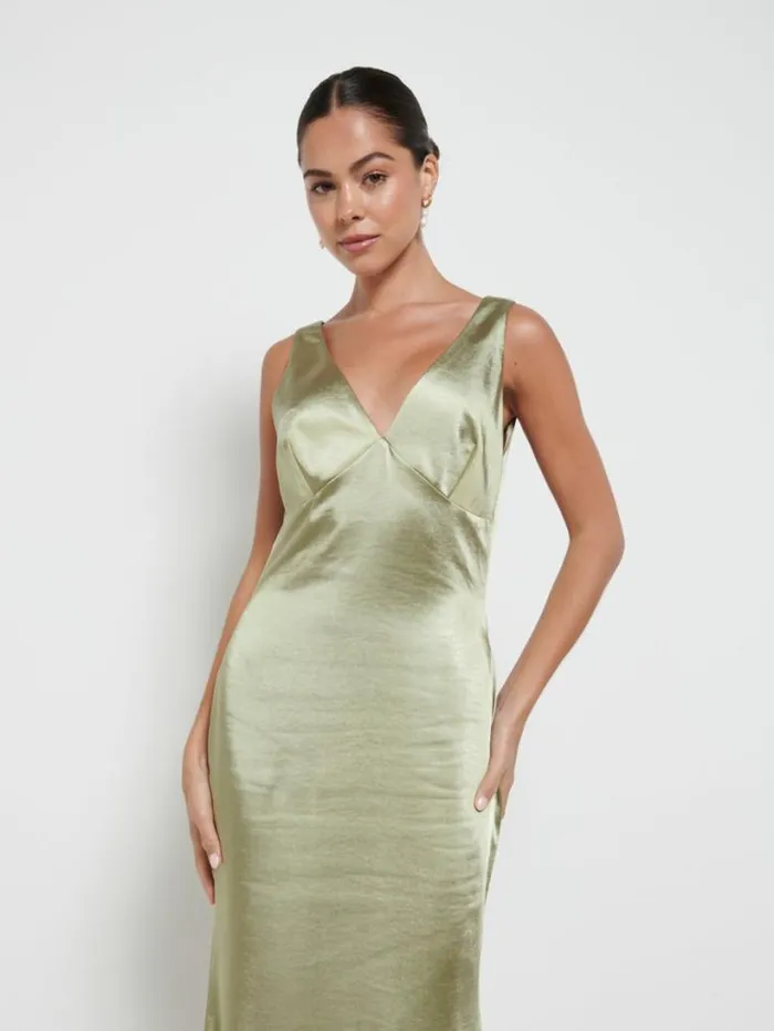 Pretty Lavish Bridesmaid Dresses Women Piper Maxi Bridesmaid Dress Olive