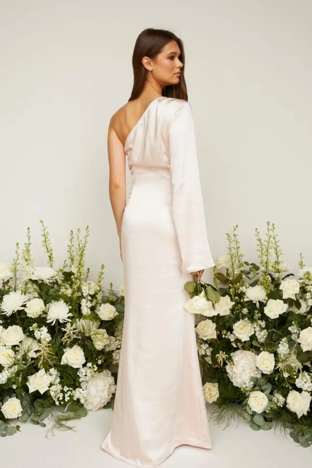 Pretty Lavish Bridesmaid Dresses Women Rosie Maxi Bridesmaid Dress Blush