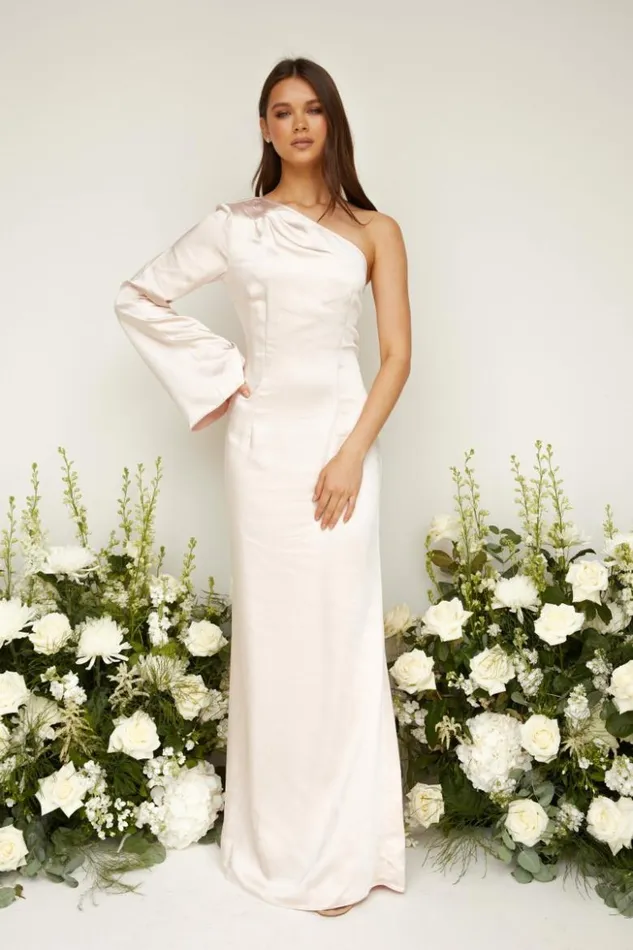 Pretty Lavish Bridesmaid Dresses Women Rosie Maxi Bridesmaid Dress Blush