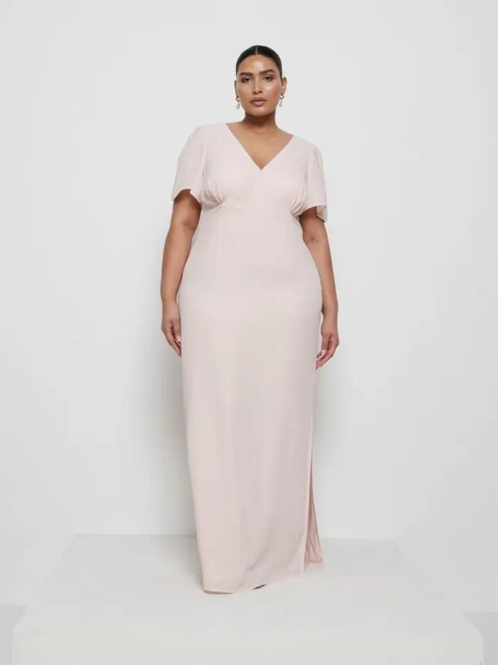 Pretty Lavish Chiffon Bridesmaid Dresses Women Edie Chiffon Maxi Bridesmaid Dress Curve Blush Pretty Lavish Chiffon Bridesmaid Dresses Women Edie Chiffon Maxi Bridesmaid Dress Curve Blush