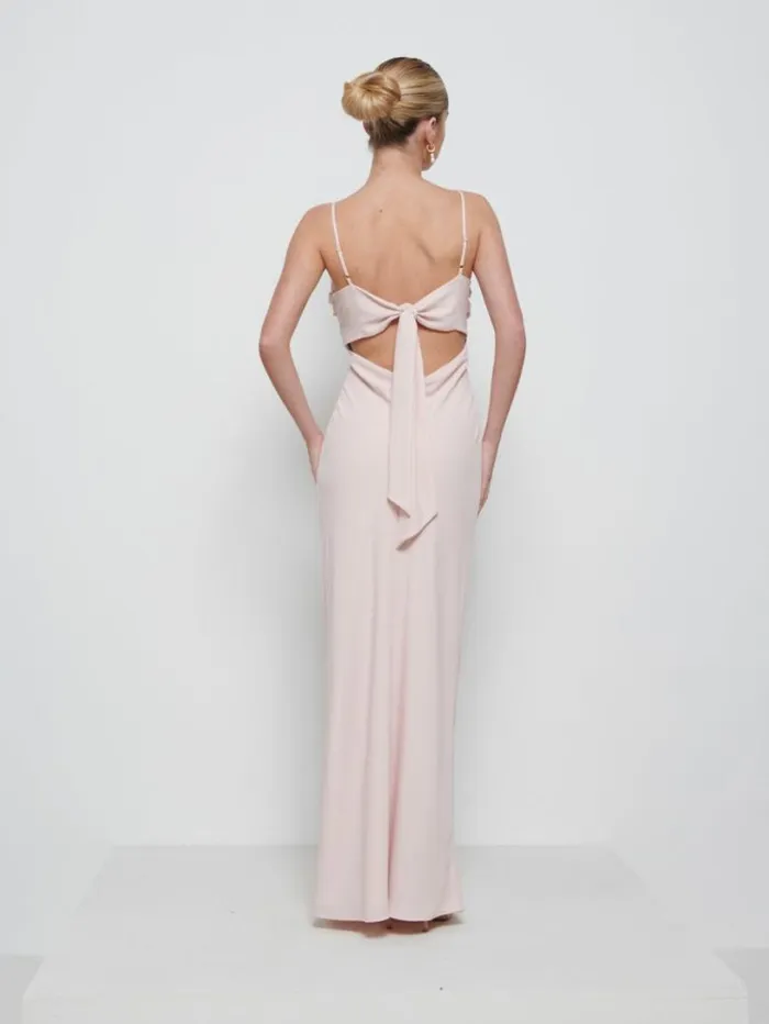Pretty Lavish Chiffon Bridesmaid Dresses Women Kehlani Twist Cami Bridesmaid Dress Blush