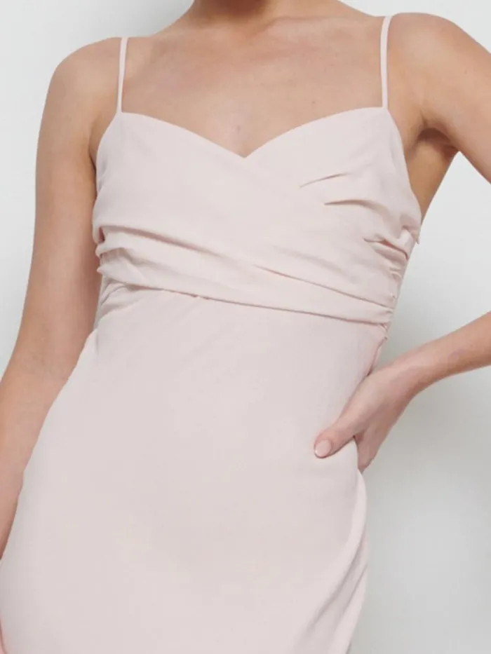 Pretty Lavish Chiffon Bridesmaid Dresses Women Kehlani Twist Cami Bridesmaid Dress Blush