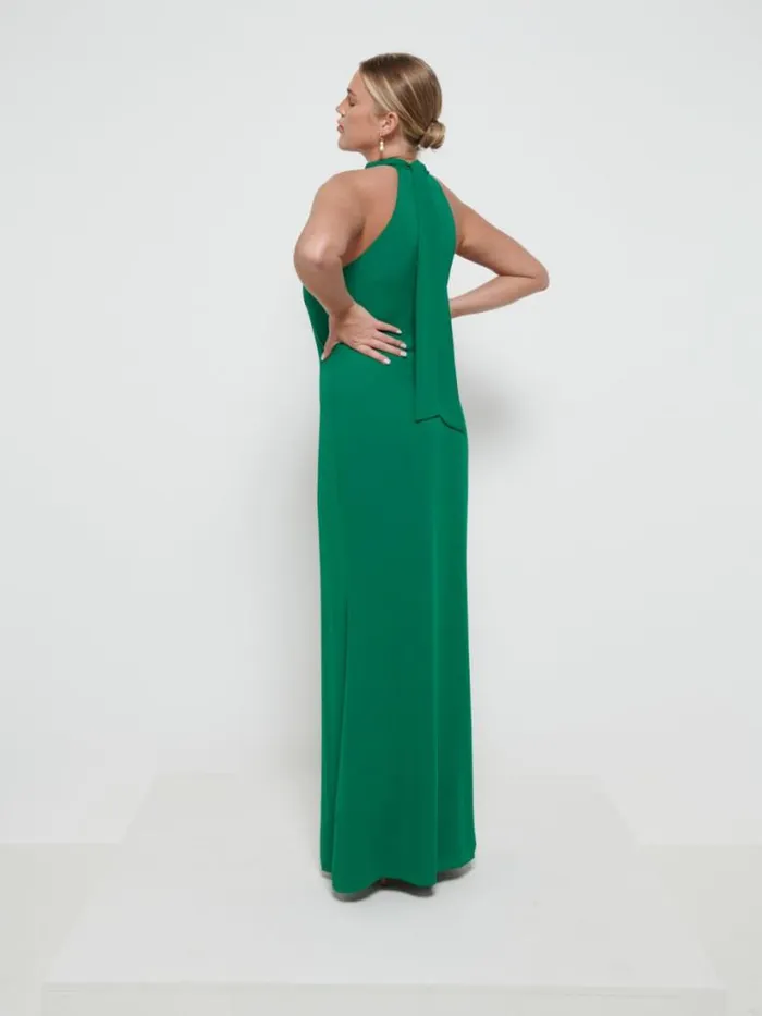 Pretty Lavish Chiffon Bridesmaid Dresses Women Odelle Chiffon Maxi Bridesmaid Dress Emerald