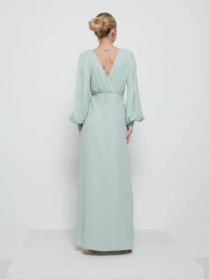 Pretty Lavish Chiffon Bridesmaid Dresses Women Sienna Chiffon Bridesmaid Dress Sage