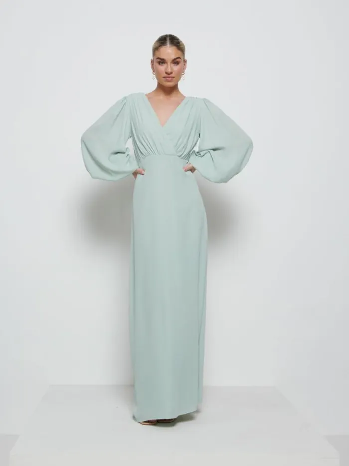 Pretty Lavish Chiffon Bridesmaid Dresses Women Sienna Chiffon Bridesmaid Dress Sage