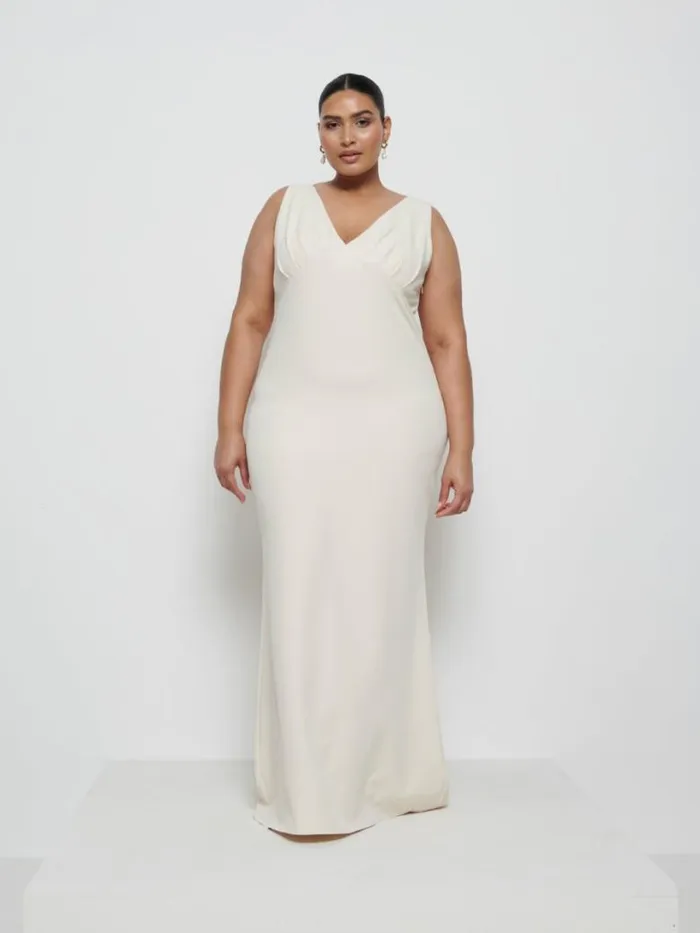 Pretty Lavish Crepe Bridesmaid Dresses Women Esmee Crepe Maxi Bridesmaid Dress Curve Champagne Pretty Lavish Crepe Bridesmaid Dresses Women Esmee Crepe Maxi Bridesmaid Dress Curve Champagne