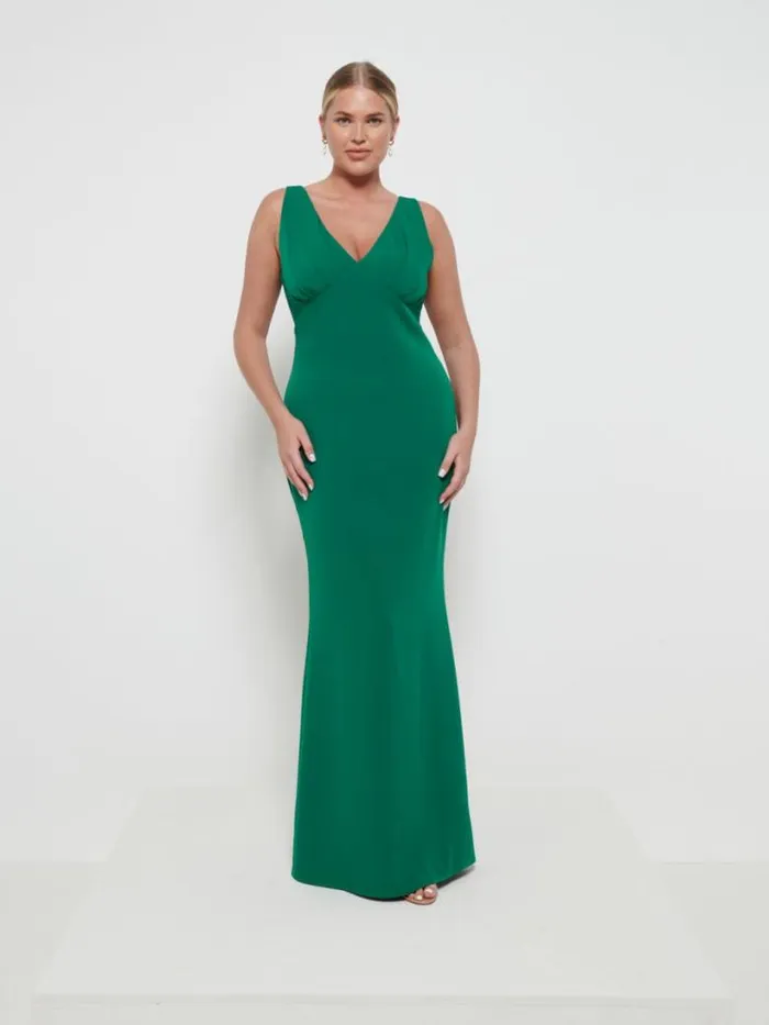 Pretty Lavish Crepe Bridesmaid Dresses Women Esmee Crepe Maxi Bridesmaid Dress Emerald Pretty Lavish Crepe Bridesmaid Dresses Women Esmee Crepe Maxi Bridesmaid Dress Emerald