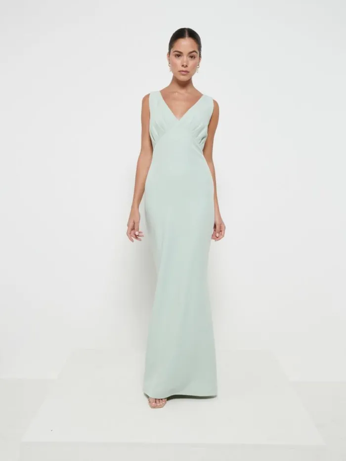 Pretty Lavish Crepe Bridesmaid Dresses Women Esmee Crepe Maxi Bridesmaid Dress Sage Pretty Lavish Crepe Bridesmaid Dresses Women Esmee Crepe Maxi Bridesmaid Dress Sage