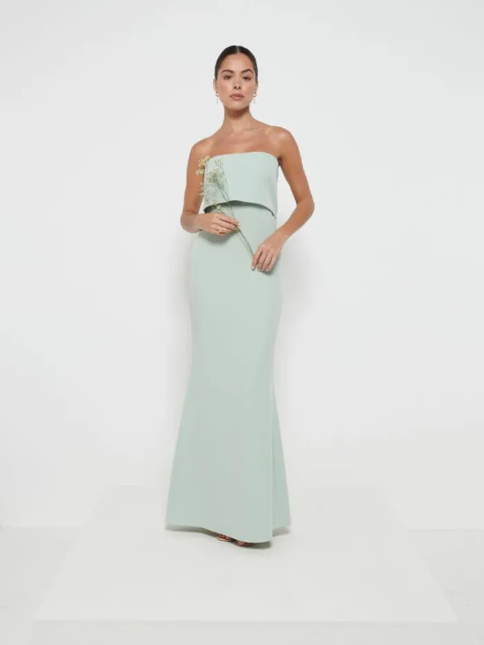 Pretty Lavish Crepe Bridesmaid Dresses Women Julia Crepe Maxi Bridesmaid Dress Sage Pretty Lavish Crepe Bridesmaid Dresses Women Julia Crepe Maxi Bridesmaid Dress Sage