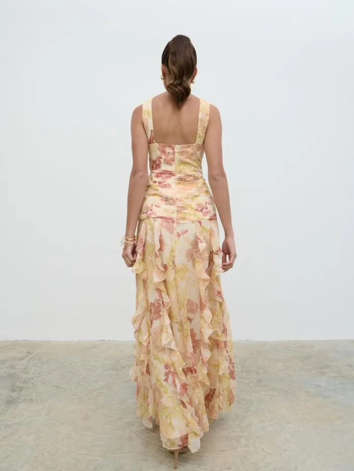 Pretty Lavish Dresses Women Brielle Maxi Dress Terracotta Petal