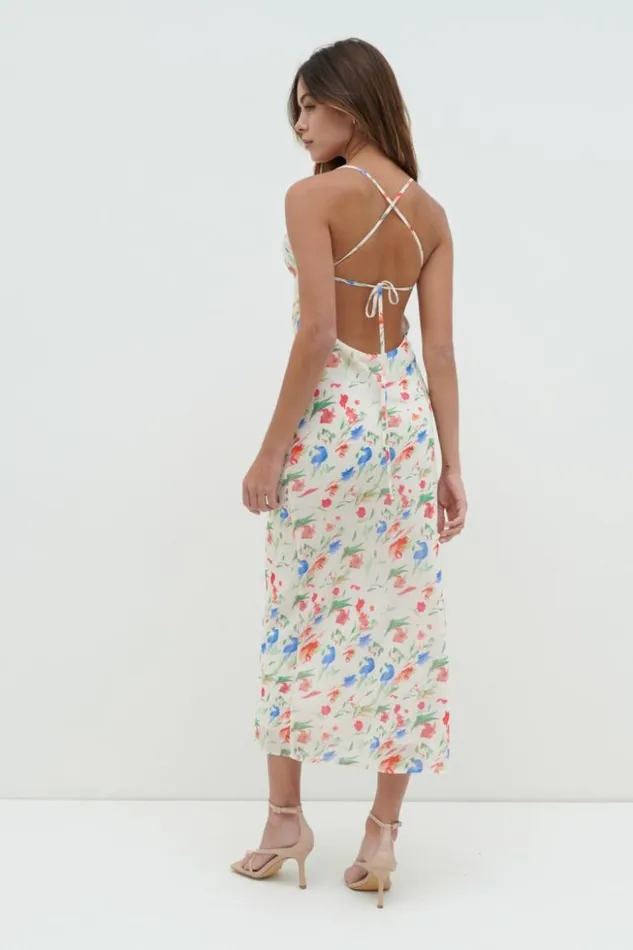 Pretty Lavish Dresses Women Gia Tie Midaxi Dress Dainty Floral