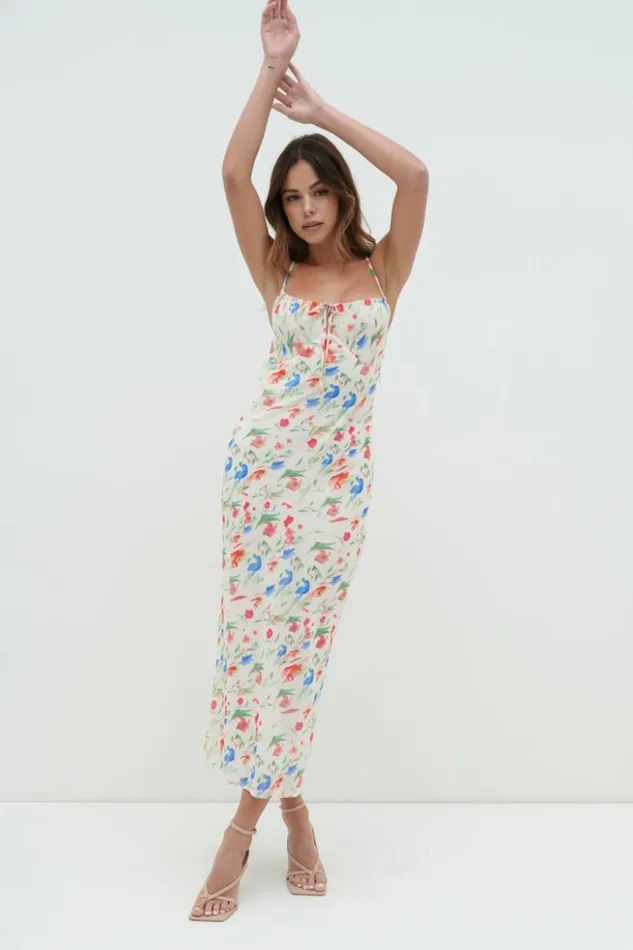 Pretty Lavish Dresses Women Gia Tie Midaxi Dress Dainty Floral