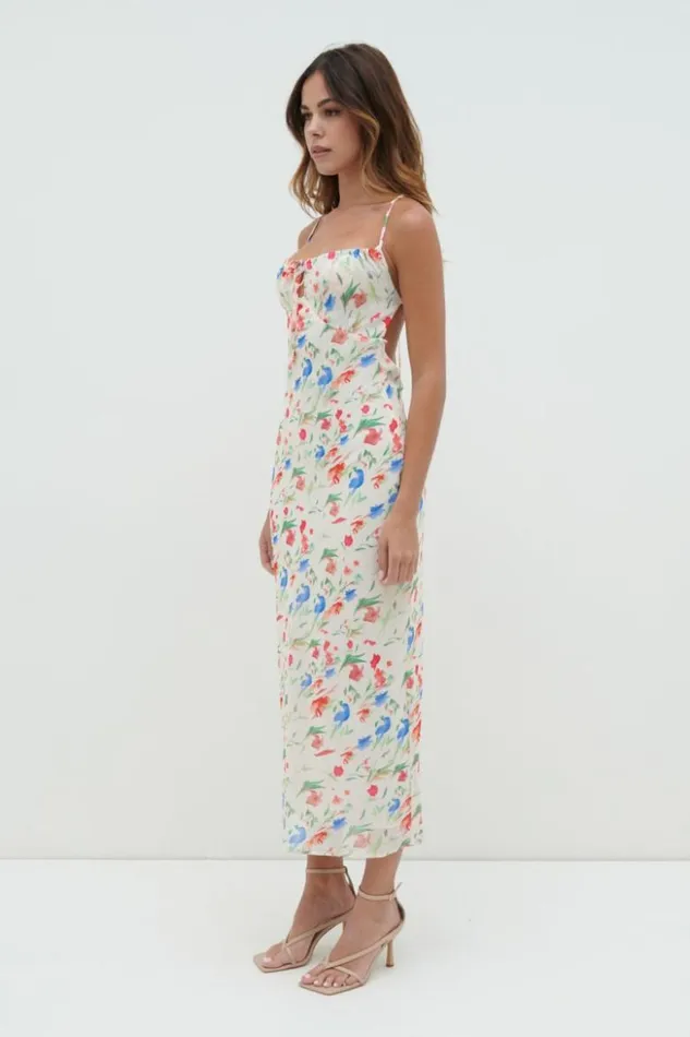 Pretty Lavish Dresses Women Gia Tie Midaxi Dress Dainty Floral