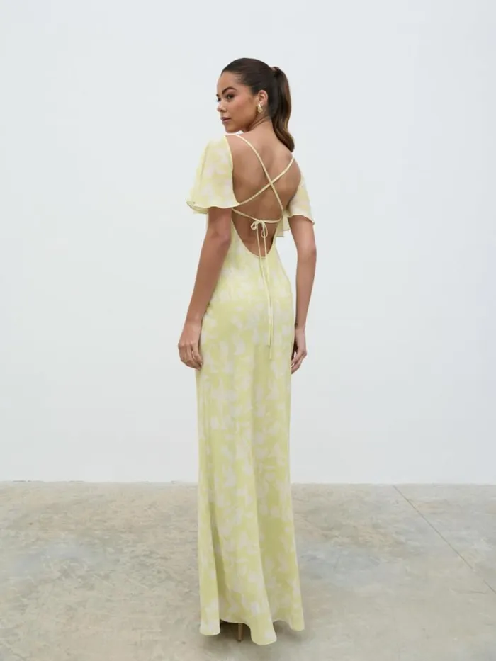 Pretty Lavish Dresses Women Jules Maxi Dress Pear Sorbet Botanic