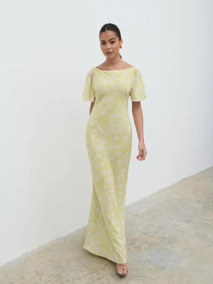 Pretty Lavish Dresses Women Jules Maxi Dress Pear Sorbet Botanic
