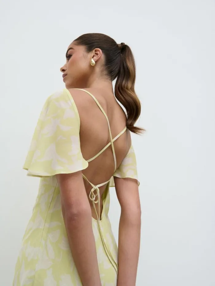 Pretty Lavish Dresses Women Jules Maxi Dress Pear Sorbet Botanic