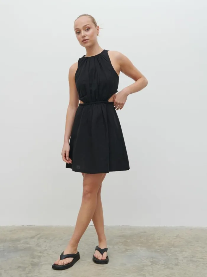 Pretty Lavish Dresses Women Melody Cut Out Mini Dress Black