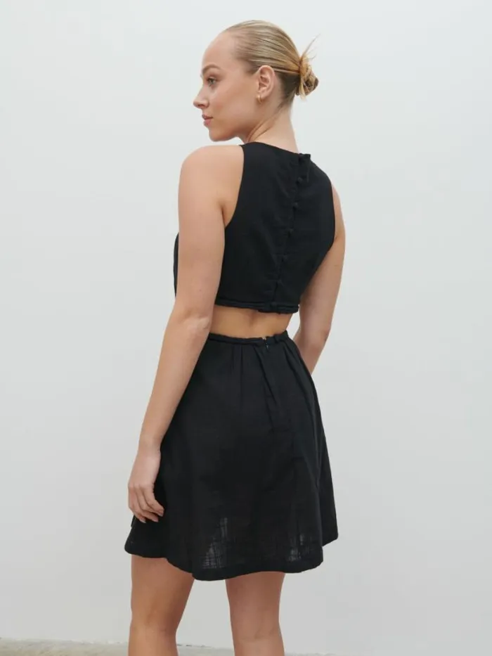 Pretty Lavish Dresses Women Melody Cut Out Mini Dress Black