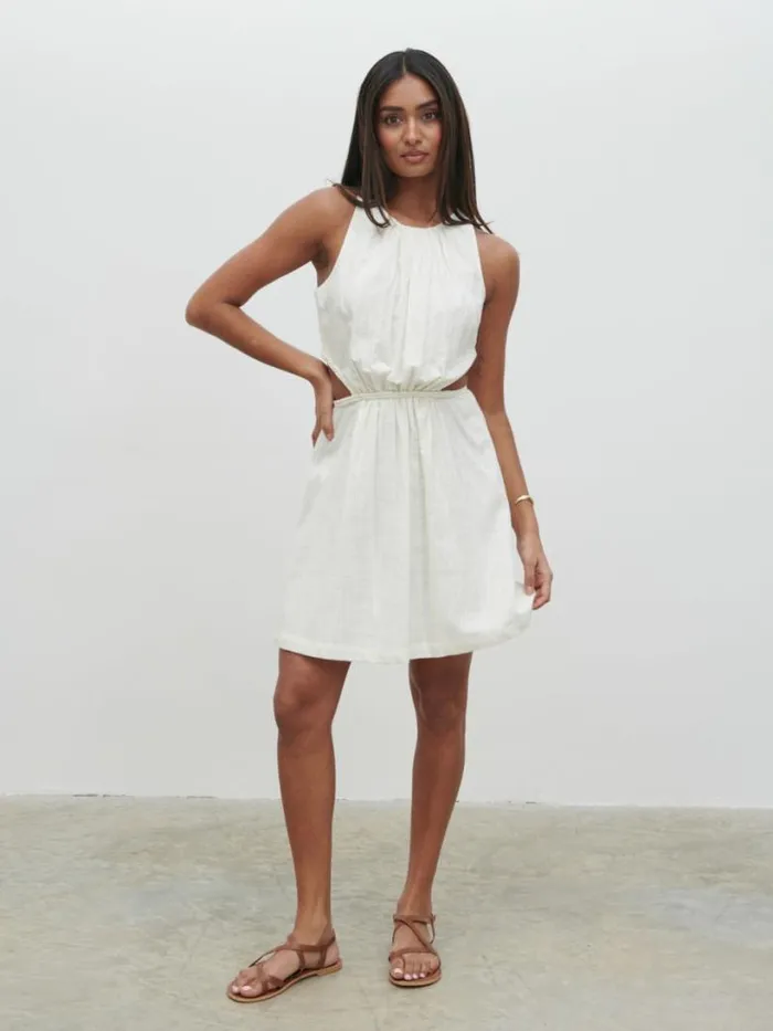 Pretty Lavish Dresses Women Melody Cut Out Mini Dress White