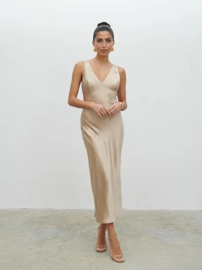Pretty Lavish Dresses Women Piper Midaxi Dress Gold