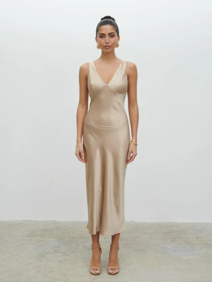 Pretty Lavish Dresses Women Piper Midaxi Dress Gold